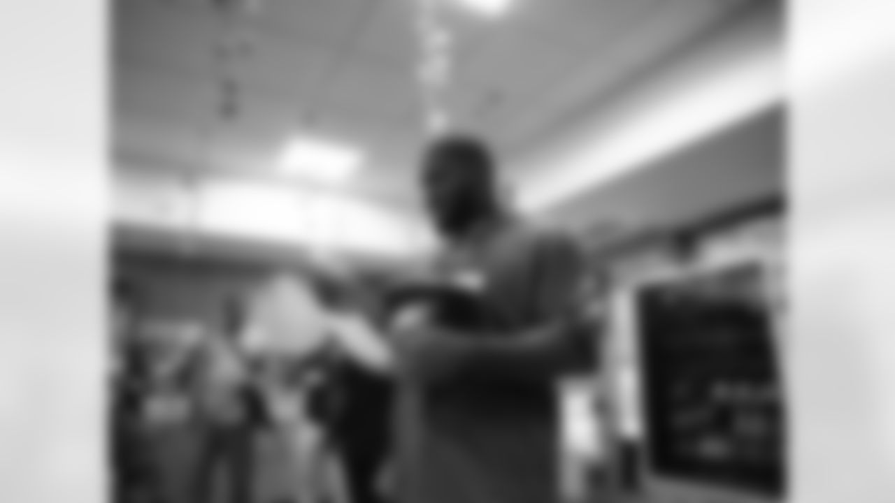 The Eagles crew visiting Philadelphia VA Hospital.