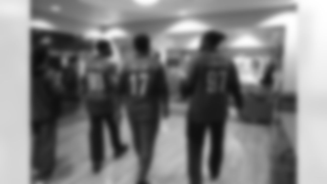 The Eagles crew visiting Philadelphia VA Hospital.