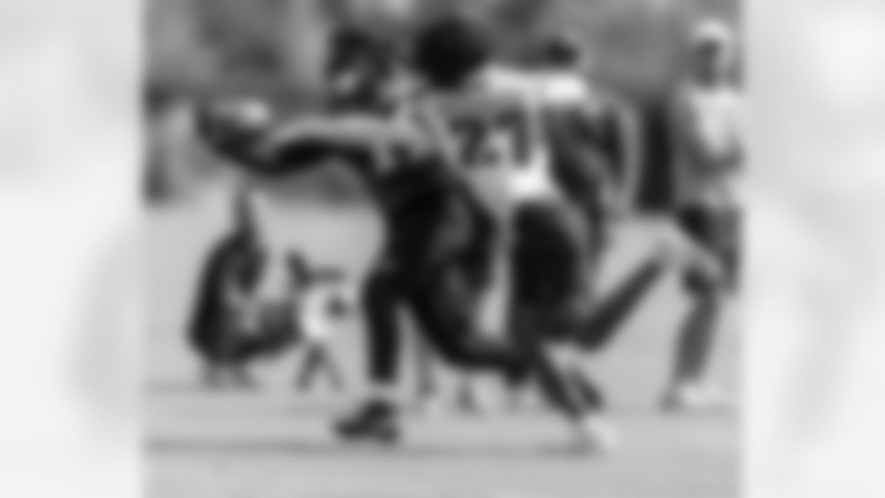 A.J. Brown with Quinyon Mitchell in coverage.