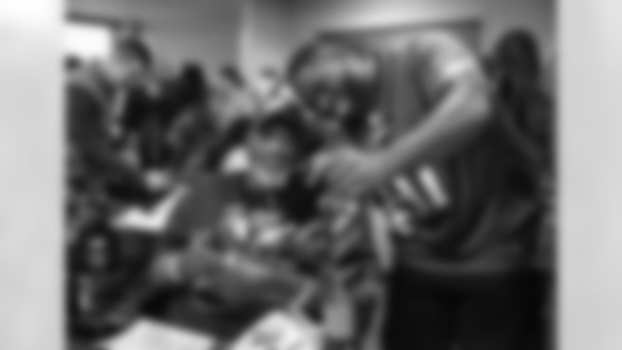 The Eagles crew visiting Philadelphia VA Hospital.