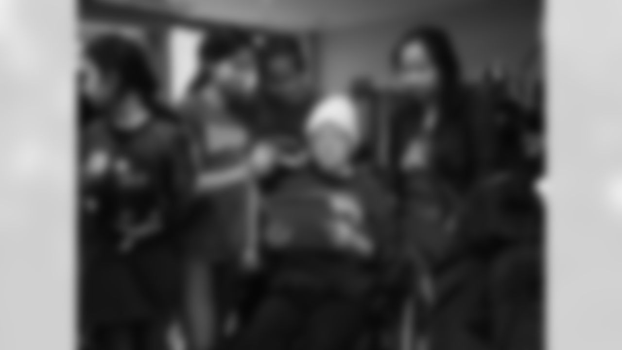 The Eagles crew visiting Philadelphia VA Hospital.