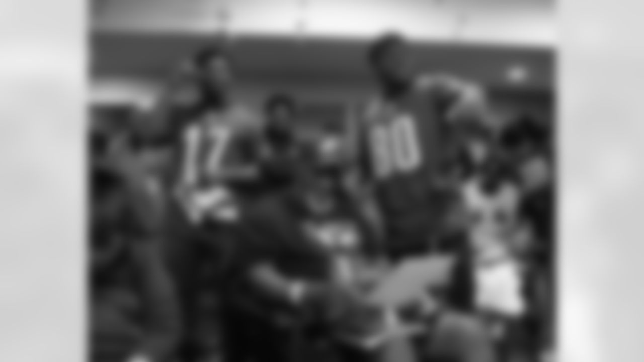 The Eagles crew visiting Philadelphia VA Hospital.