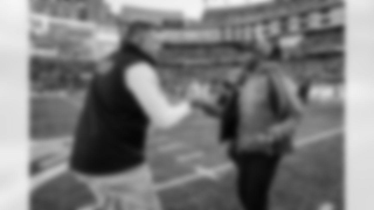 Atlanta Falcons head coach Raheem Morris after the Week 9 Game against the New England Patriots at Gillette Stadium in Foxborough, Massachusetts on Sunday, November 2, 2025. (Photo by Jay Bendlin/Atlanta Falcons)