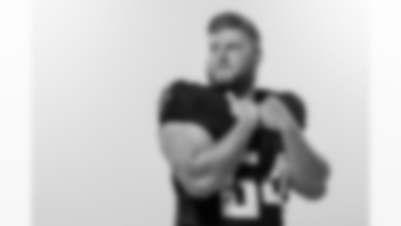 Atlanta Falcons offensive lineman Ryan Neuzil #64 poses for a photo during 2025 Creative Days at the Atlanta Falcons Training Facility in Flowery Branch, Ga. On Tuesday, June 3, 2025. (Photo by Jay Bendlin/Atlanta Falcons)