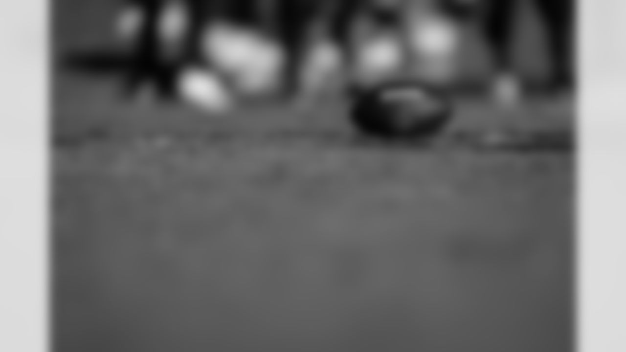 A football during practice at Atlanta Falcons Training Facility in Flowery Branch, Georgia, on Wednesday, November 5, 2025. (Photo by Jay Bendlin/Atlanta Falcons)