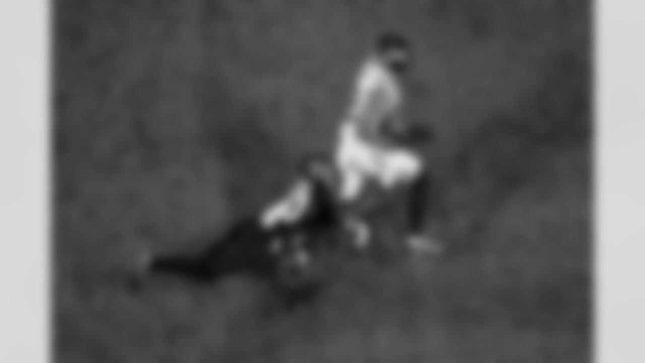 Atlanta Falcons cornerback Dee Alford #20 makes a tackle during the Week 14 Game against the Seattle Seahawks at Mercedes-Benz Stadium in Atlanta, Georgia on Sunday, December 7, 2025. (Photo by Jay Bendlin/Atlanta Falcons)