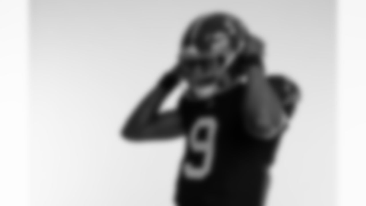 Atlanta Falcons quarterback Michael Penix Jr. #9 poses for a photo during Throwback Creative Days at the Atlanta Falcons Training Facility in Flowery Branch, Ga. on Wednesday, May 7, 2025. (Photo by Jay Bendlin/Atlanta Falcons)