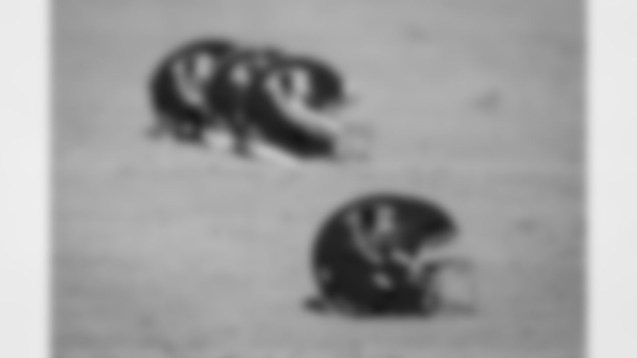 Atlanta Falcons throwback helmets during practice at Atlanta Falcons Training Facility in Flowery Branch, Georgia, on Wednesday, December 24, 2025. (Photo by Jay Bendlin/Atlanta Falcons)