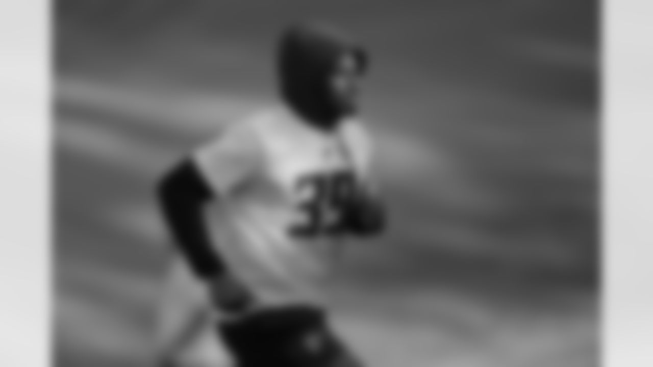 Atlanta Falcons cornerback Keith Taylor #39 during a workout during the offseason program at Atlanta Falcons Training Facility in Flowery Branch, Georgia, on Thursday, May 8, 2025. (Photo by Jay Bendlin/Atlanta Falcons)