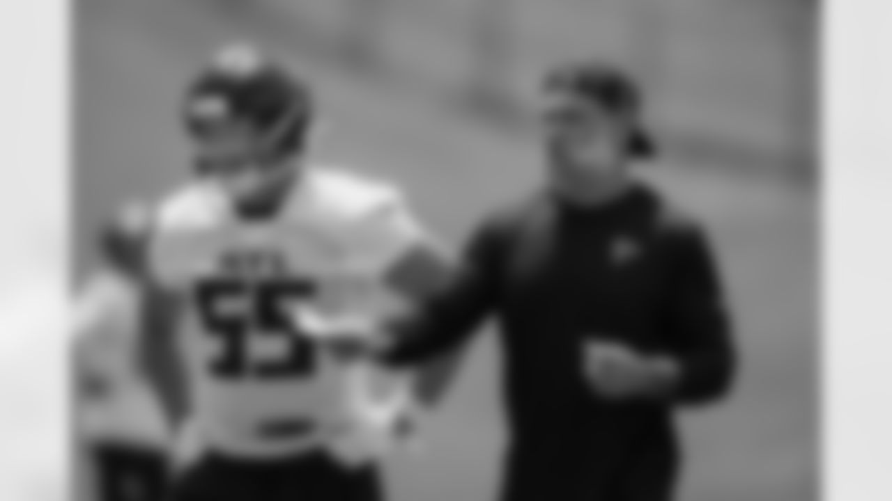 Atlanta Falcons defensive coordinator Jeff Ulbrich during mandatory minicamp at Atlanta Falcons Training Facility in Flowery Branch, Georgia, on Wednesday, June 11, 2025. (Photo by Jay Bendlin/Atlanta Falcons)