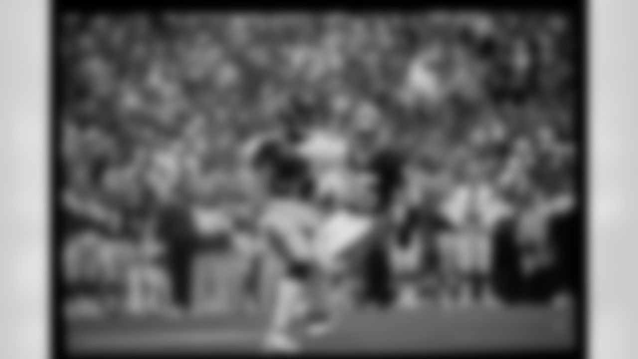 Photograph of Falcons legend and Hall of Famer Deion Sanders.