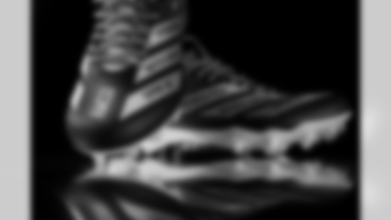 Photos of Atlanta Falcons edge rusher Jalon Walker #11's cleats for My Cause My Cleats at the Atlanta Falcons Training Facility in Flowery Branch, Ga. on Thursday, November 20, 2025. (Photo by Taylor McLaughlin/Atlanta Falcons)