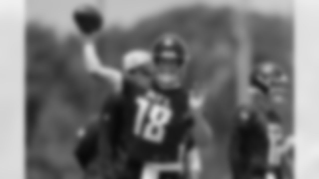 Atlanta Falcons quarterback Kirk Cousins #18 during mandatory minicamp at Atlanta Falcons Training Facility in Flowery Branch, Georgia, on Tuesday, June 10, 2025. (Photo by Jay Bendlin/Atlanta Falcons)