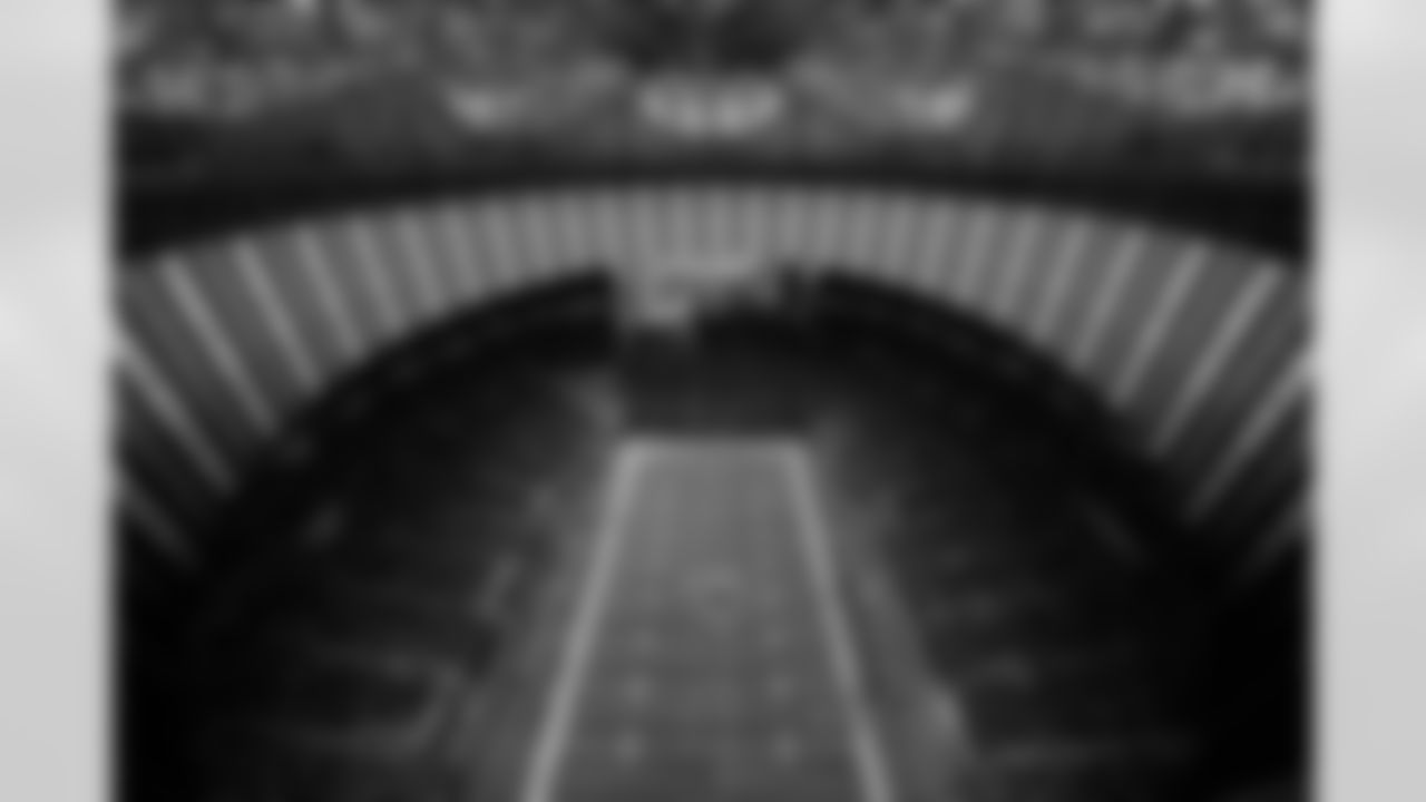 A view from the roof during the Week 1 Game against the Tampa Bay Buccaneers at Mercedes-Benz Stadium in Atlanta, Ga. on Sunday, September 7, 2025. (Photo by Brandon Magnus/Atlanta Falcons)