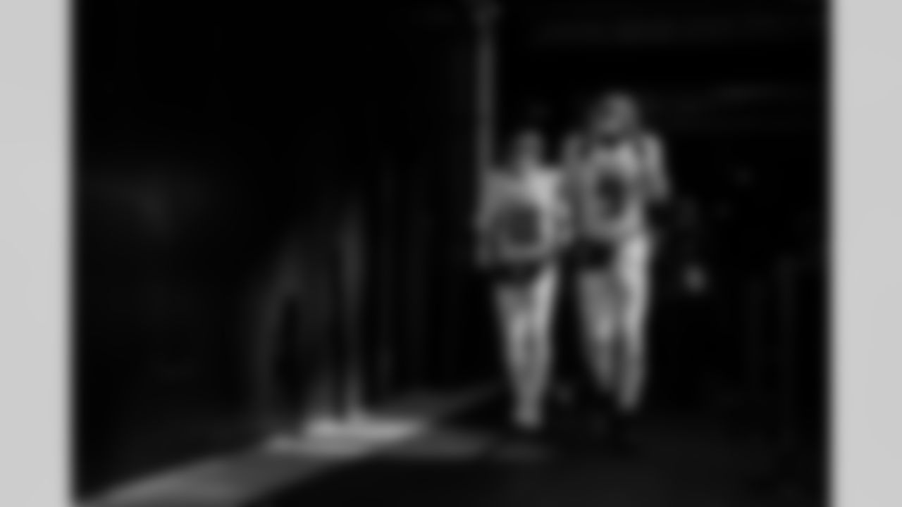 Atlanta Falcons quarterback Michael Penix Jr. #9 walks out prior to the Week 9 Game against the New England Patriots at Gillette Stadium in Foxborough, Massachusetts on Sunday, November 2, 2025. (Photo by Taylor McLaughlin/Atlanta Falcons)