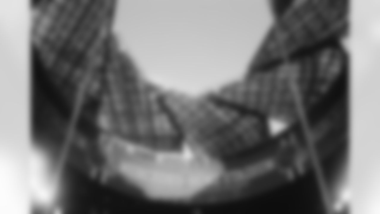 A general view of the roof during the Week 6 Game against the Buffalo Bills at Mercedes-Benz Stadium in Atlanta, Ga. on Monday, October 13, 2025. (Photo by Brandon Magnus/Atlanta Falcons)