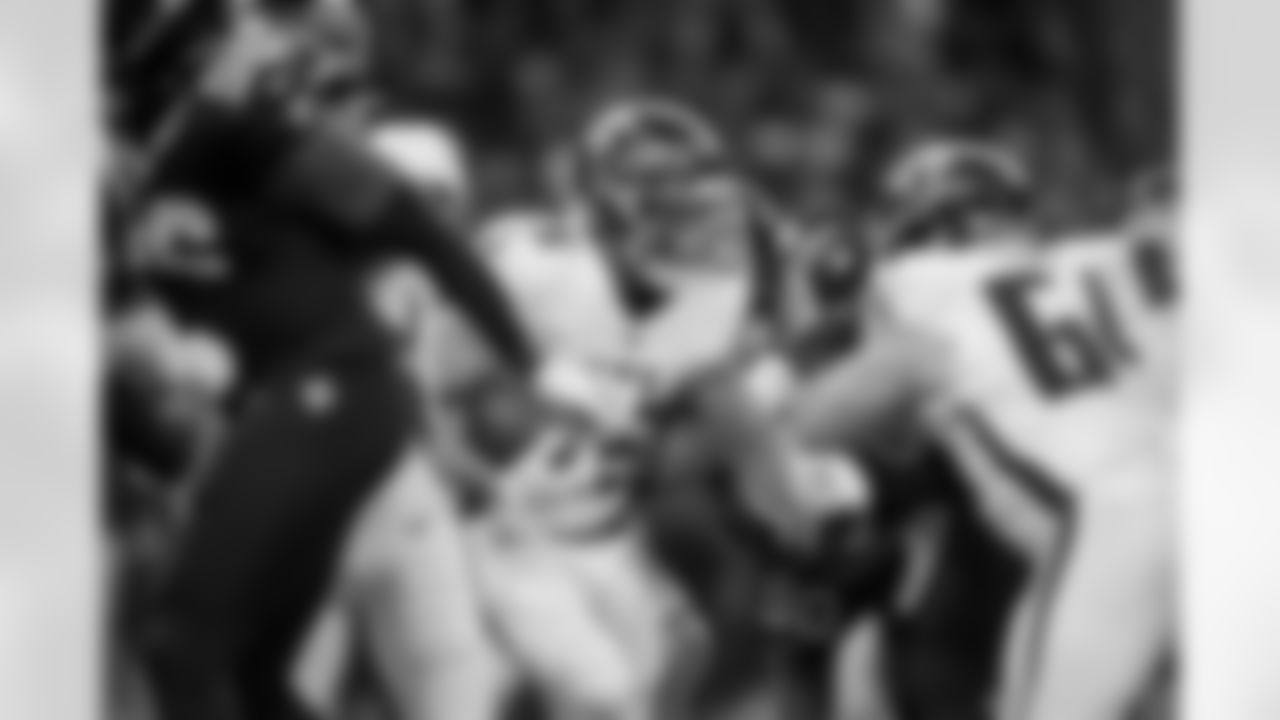 Atlanta Falcons running back Tyler Allgeier #25 runs the ball during the Week 12 Game against the New Orleans Saints at Caesars Superdome in New Orleans, Louisiana on Sunday, November 23, 2025. (Photo by Jay Bendlin/Atlanta Falcons)