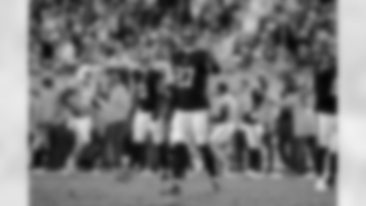 Atlanta Falcons edge rusher James Pearce Jr. #27 during the Week 15 Game against the Tampa Bay Buccaneers at Raymond James Stadium in Tampa, Fla. on Thursday, December 11, 2025. (Photo by Taylor McLaughlin/Atlanta Falcons)