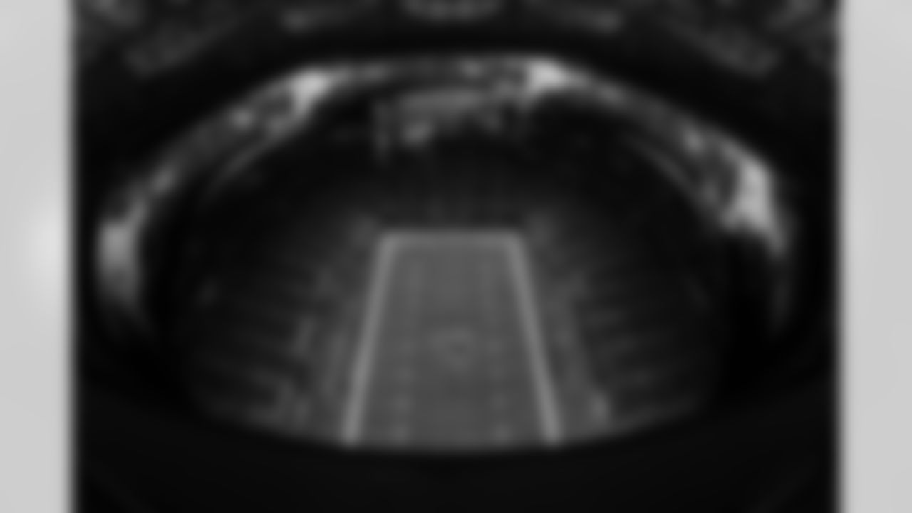 A general view from the roof during the Week 14 Game against the Seattle Seahawks at Mercedes-Benz Stadium in Atlanta, Georgia on Sunday, December 7, 2025. (Photo by Jay Bendlin/Atlanta Falcons)