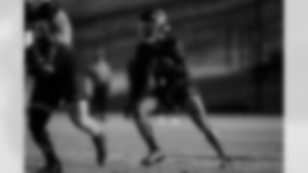 Atlanta Falcons running back Bijan Robinson #7 during practice at Atlanta Falcons Training Facility in Flowery Branch, Georgia, on Thursday, January 1, 2026. (Photo by Taylor McLaughlin/Atlanta Falcons)