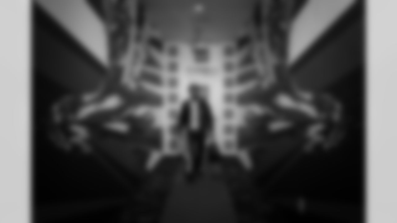 Atlanta Falcons cornerback Natrone Brooks #35 arrives before the Week 14 Game against the Seattle Seahawks at Mercedes-Benz Stadium in Atlanta, Georgia on Sunday, December 7, 2025. (Photo by Jay Bendlin/Atlanta Falcons)