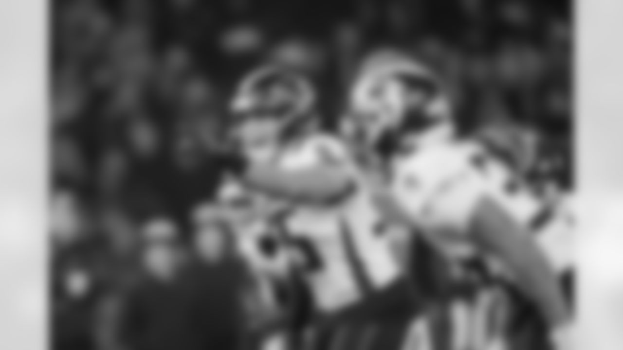 Atlanta Falcons inside linebacker Kaden Elliss #55 during the Week 10 Game against the Indianapolis Colts at Olympic Stadium in Berlin, Germany on Sunday, November 9, 2025. (Photo by Jay Bendlin/Atlanta Falcons)