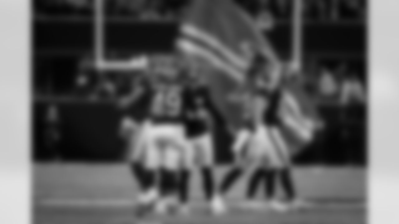 Atlanta Falcons kicker Zane Gonzalez #45 kicks a field goal during the Week 17 Game against the Los Angeles Rams at Mercedes-Benz Stadium in Atlanta, Georgia on Monday, December 29, 2025. (Photo by Taylor McLaughlin/Atlanta Falcons)