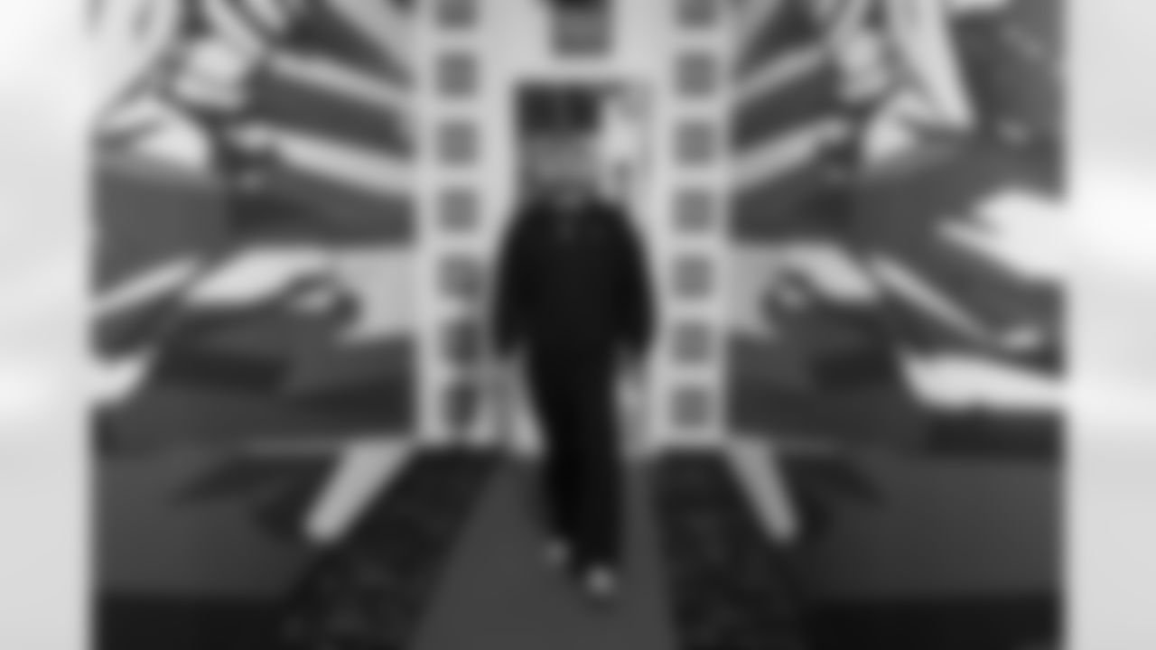 Atlanta Falcons safety Xavier Watts #31 arrives before the Week 11 Game against the Carolina Panthers at Mercedes-Benz Stadium in Atlanta, Georgia on Sunday, November 16, 2025. (Photo by Taylor McLaughlin/Atlanta Falcons)