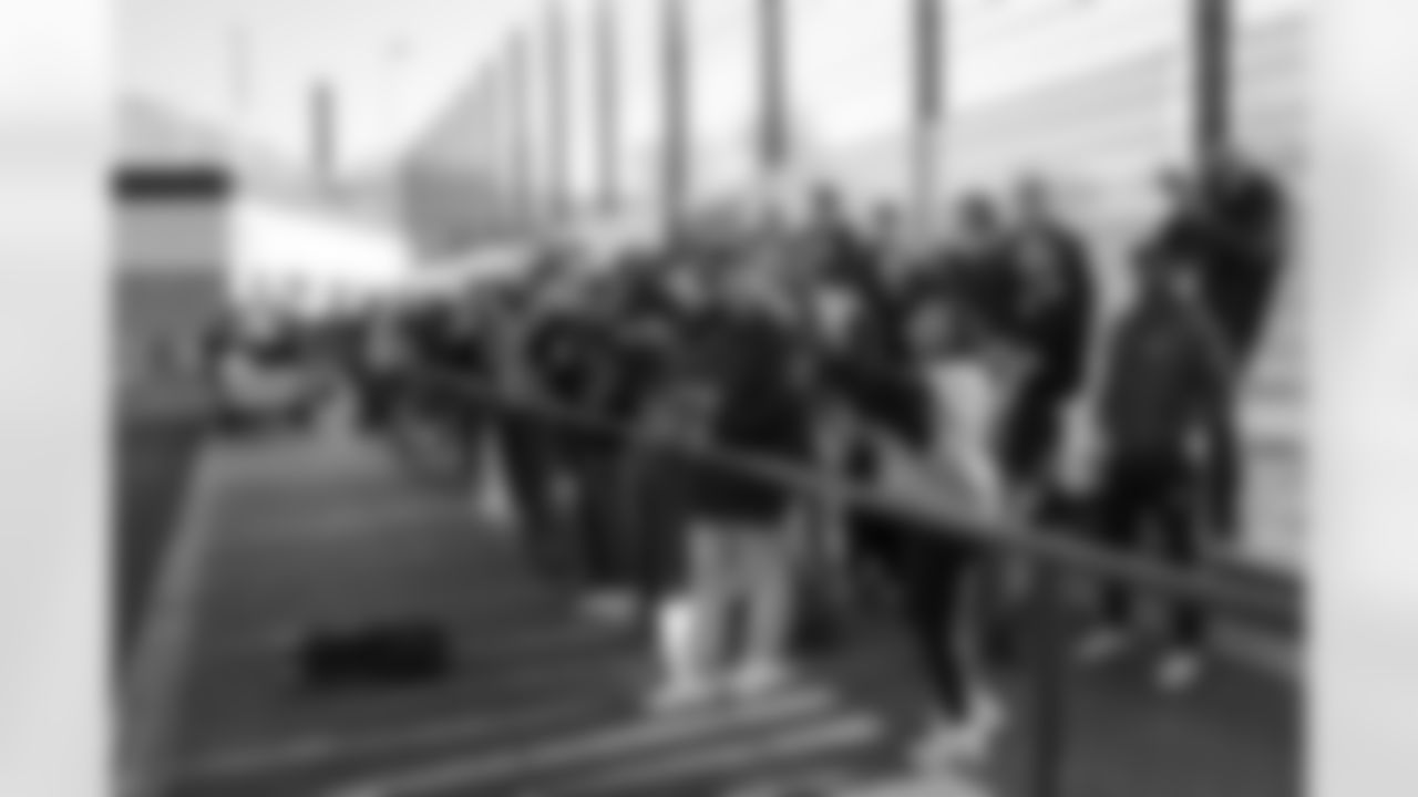 Media during practice at the FC Union Berlin Training Facility in Berlin, Germany on Friday, November 7, 2025. (Photo by Brandon Magnus/Atlanta Falcons)