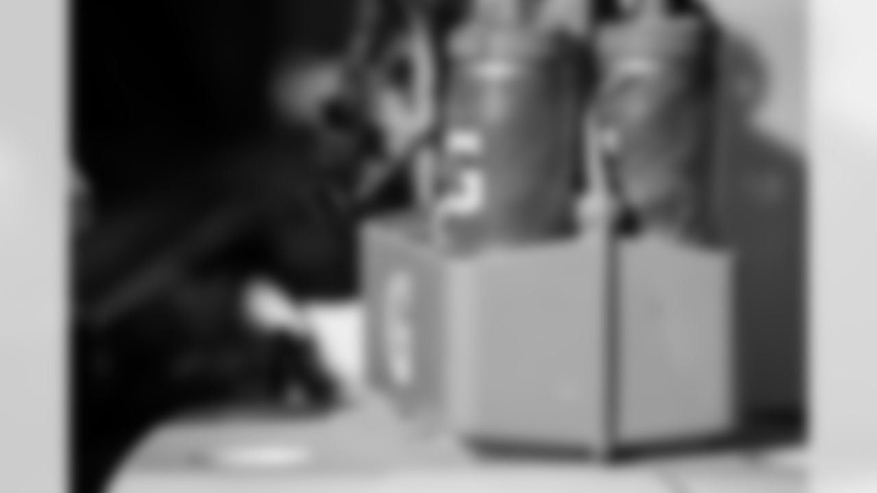 A Gatorade bottle during practice at Atlanta Falcons Training Facility in Flowery Branch, Georgia, on Thursday, January 1, 2026. (Photo by Jay Bendlin/Atlanta Falcons)