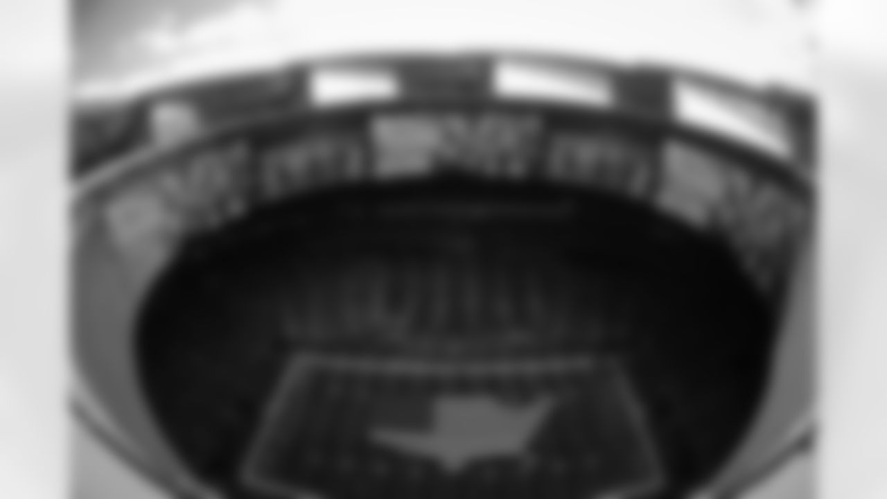 A general view from the roof before the Week 11 Game against the Carolina Panthers at Mercedes-Benz Stadium in Atlanta, Georgia on Sunday, November 16, 2025. (Photo by Brandon Magnus/Atlanta Falcons)