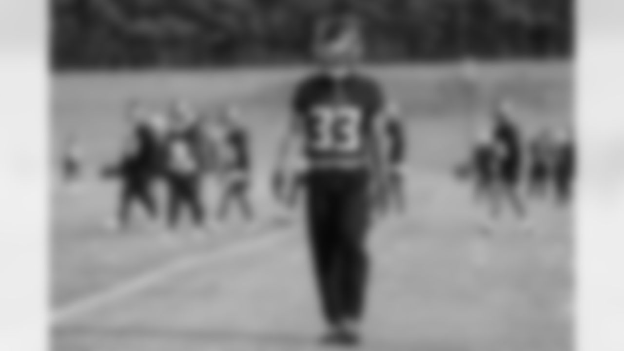 Atlanta Falcons defensive back Billy Bowman Jr. #33 during practice at Atlanta Falcons Training Facility in Flowery Branch, Georgia, on Wednesday, November 19, 2025. (Photo by Jay Bendlin/Atlanta Falcons)