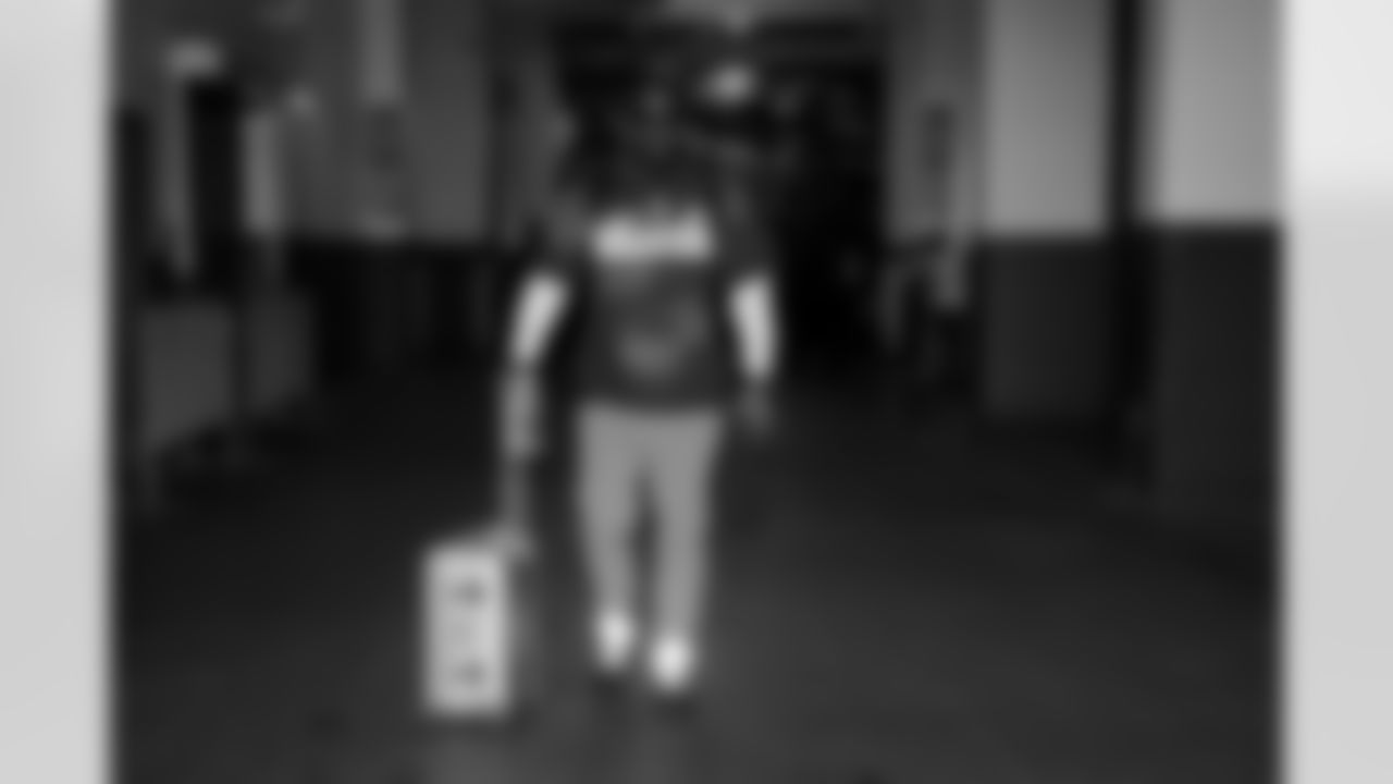 XXXXX arrives before the Week 12 Game against the New Orleans Saints at Caesars Superdome in New Orleans, Louisiana on Sunday, November 23, 2025. (Photo by Jay Bendlin/Atlanta Falcons)