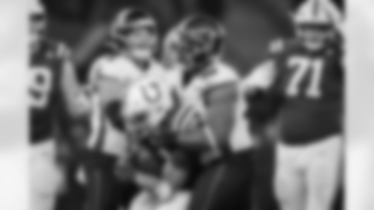 Atlanta Falcons defensive lineman David Onyemata #90 during the Week 10 Game against the Indianapolis Colts at Olympic Stadium in Berlin, Germany on Sunday, November 9, 2025. (Photo by Jay Bendlin/Atlanta Falcons)