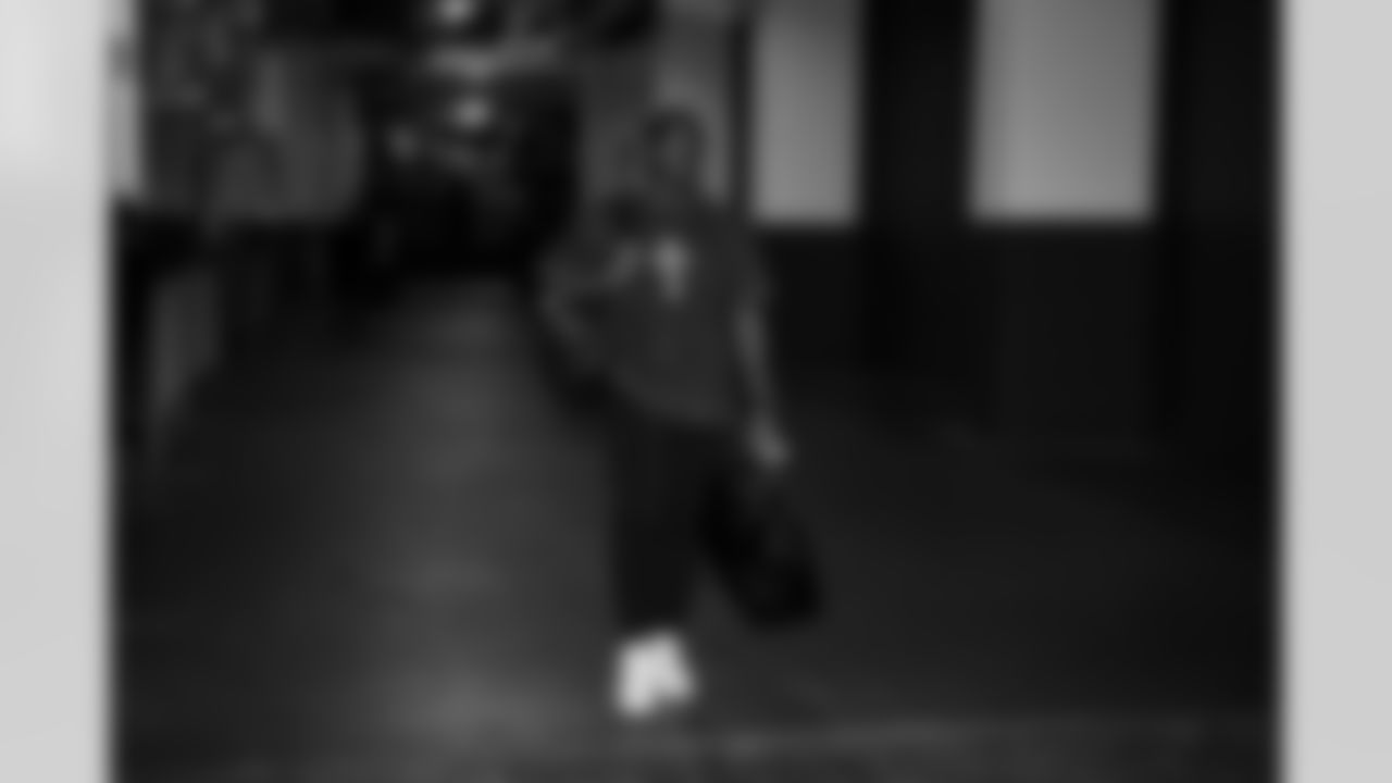 XXXXX arrives before the Week 12 Game against the New Orleans Saints at Caesars Superdome in New Orleans, Louisiana on Sunday, November 23, 2025. (Photo by Jay Bendlin/Atlanta Falcons)