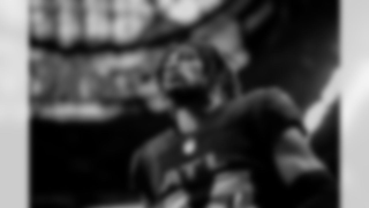 Atlanta Falcons cornerback A.J. Terrell Jr. #24 looks on before the Week 18 Game against the New Orleans Saints at Mercedes-Benz Stadium in Atlanta, Georgia on Sunday, January 4, 2026. (Photo by Matthew Grimes/Atlanta Falcons)