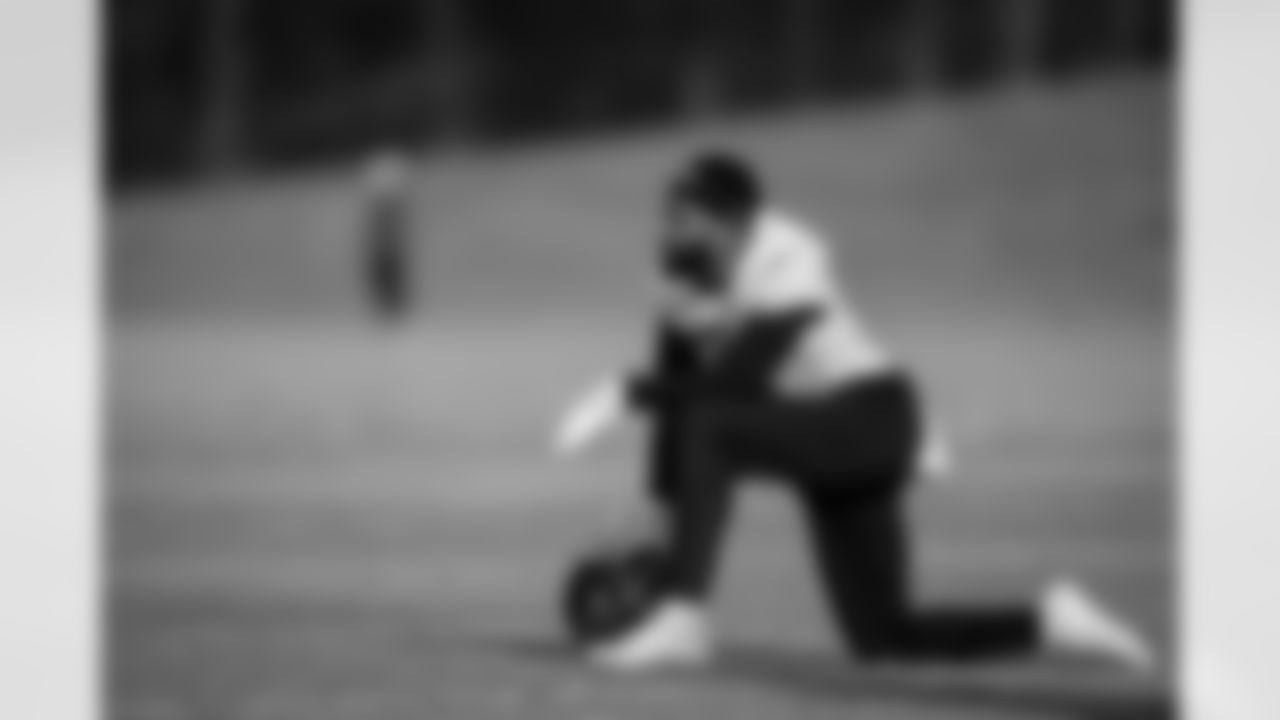 Atlanta Falcons wide receiver KhaDarel Hodge #4 during the Practice at Atlanta Falcons Training Facility in Flowery Branch, Georgia on Wednesday, November 19, 2025. (Photo by Jay Bendlin/Atlanta Falcons)