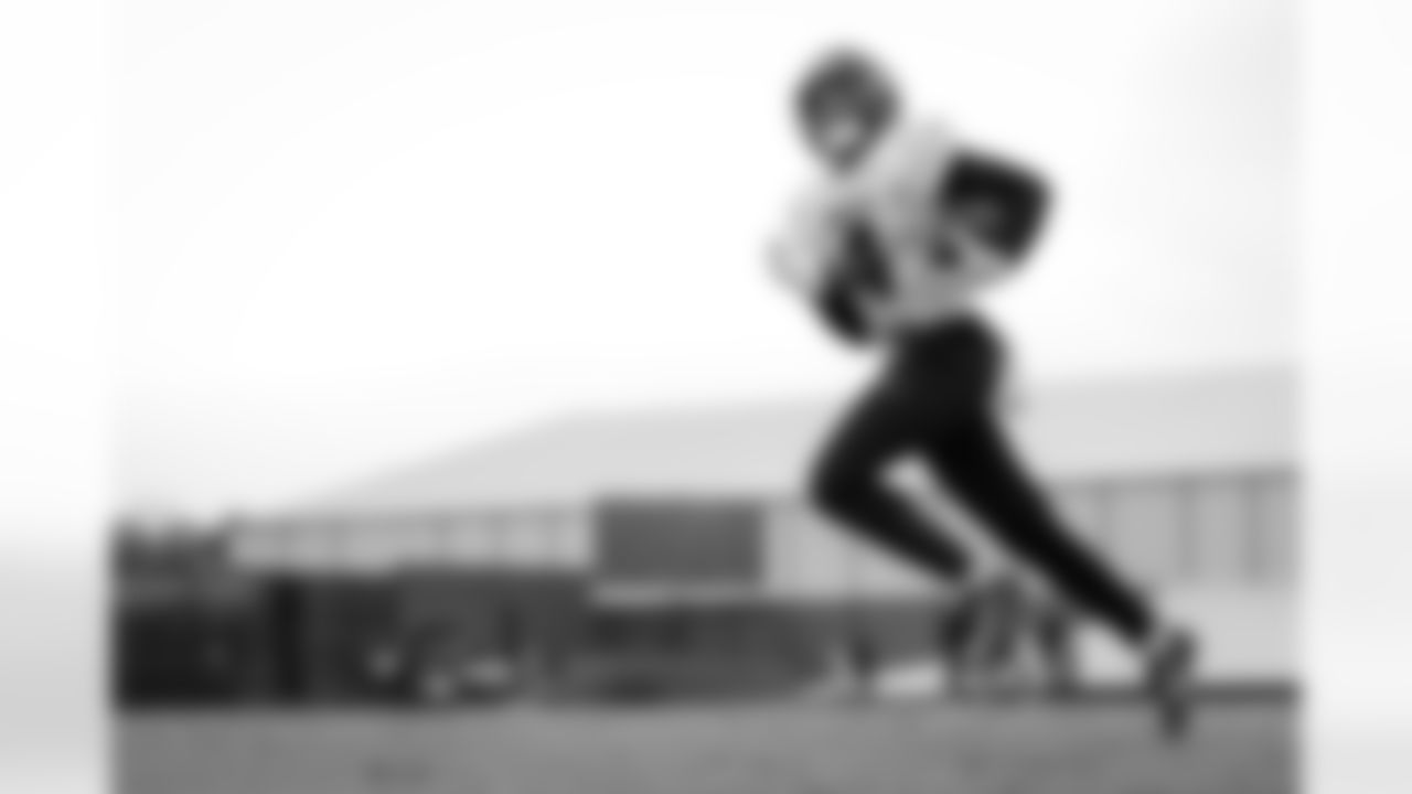 Atlanta Falcons wide receiver KhaDarel Hodge #4 during practice at Atlanta Falcons Training Facility in Flowery Branch, Georgia, on Thursday, November 20, 2025. (Photo by Jay Bendlin/Atlanta Falcons)