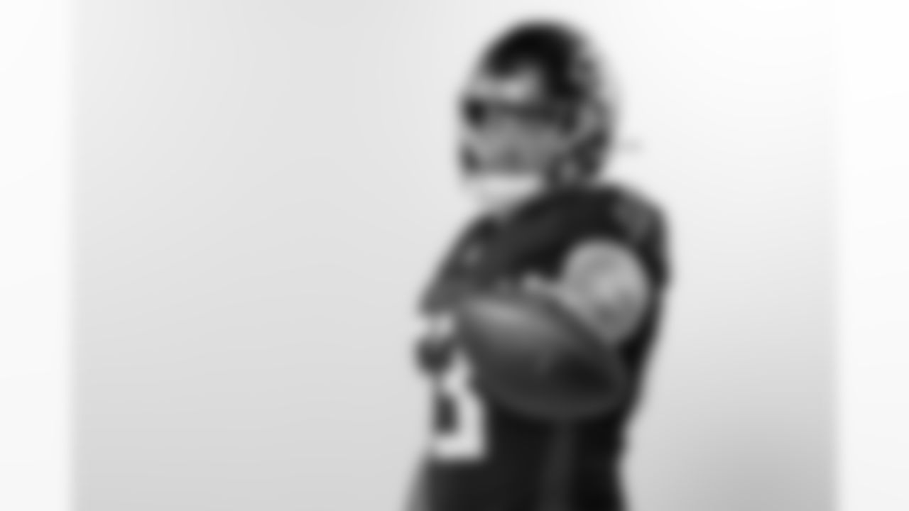 Atlanta Falcons guard Chris Lindstrom #63 poses for a photo during 2025 Creative Days at the Atlanta Falcons Training Facility in Flowery Branch, Ga. On Thursday, June 5, 2025. (Photo by Jay Bendlin/Atlanta Falcons)