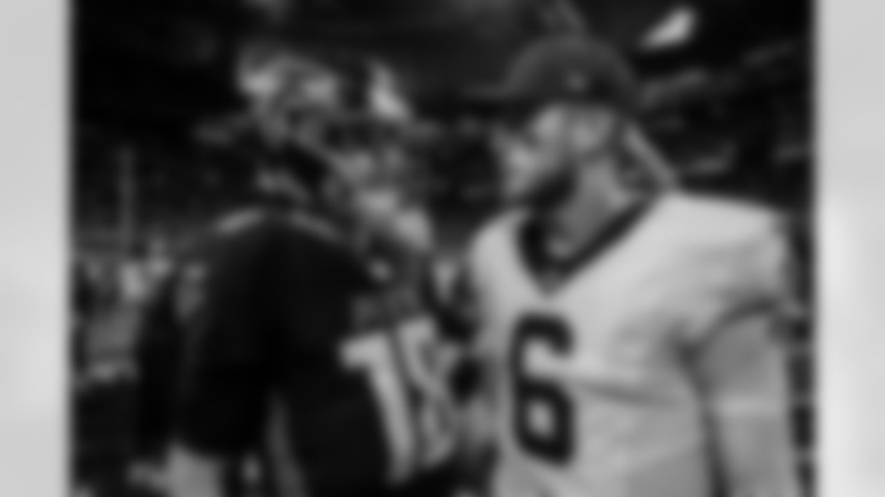 Atlanta Falcons quarterback Kirk Cousins #18 after the Week 18 Game against the New Orleans Saints at Mercedes-Benz Stadium in Atlanta, Georgia on Sunday, January 4, 2026. (Photo by Brandon Magnus/Atlanta Falcons)