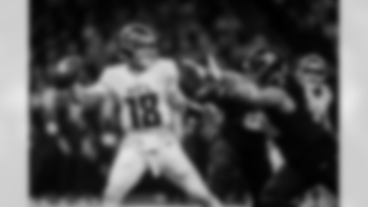 Atlanta Falcons quarterback Kirk Cousins #18 throws during the Week 12 Game against the New Orleans Saints at Caesars Superdome in New Orleans, Louisiana on Sunday, November 23, 2025. (Photo by Jay Bendlin/Atlanta Falcons)