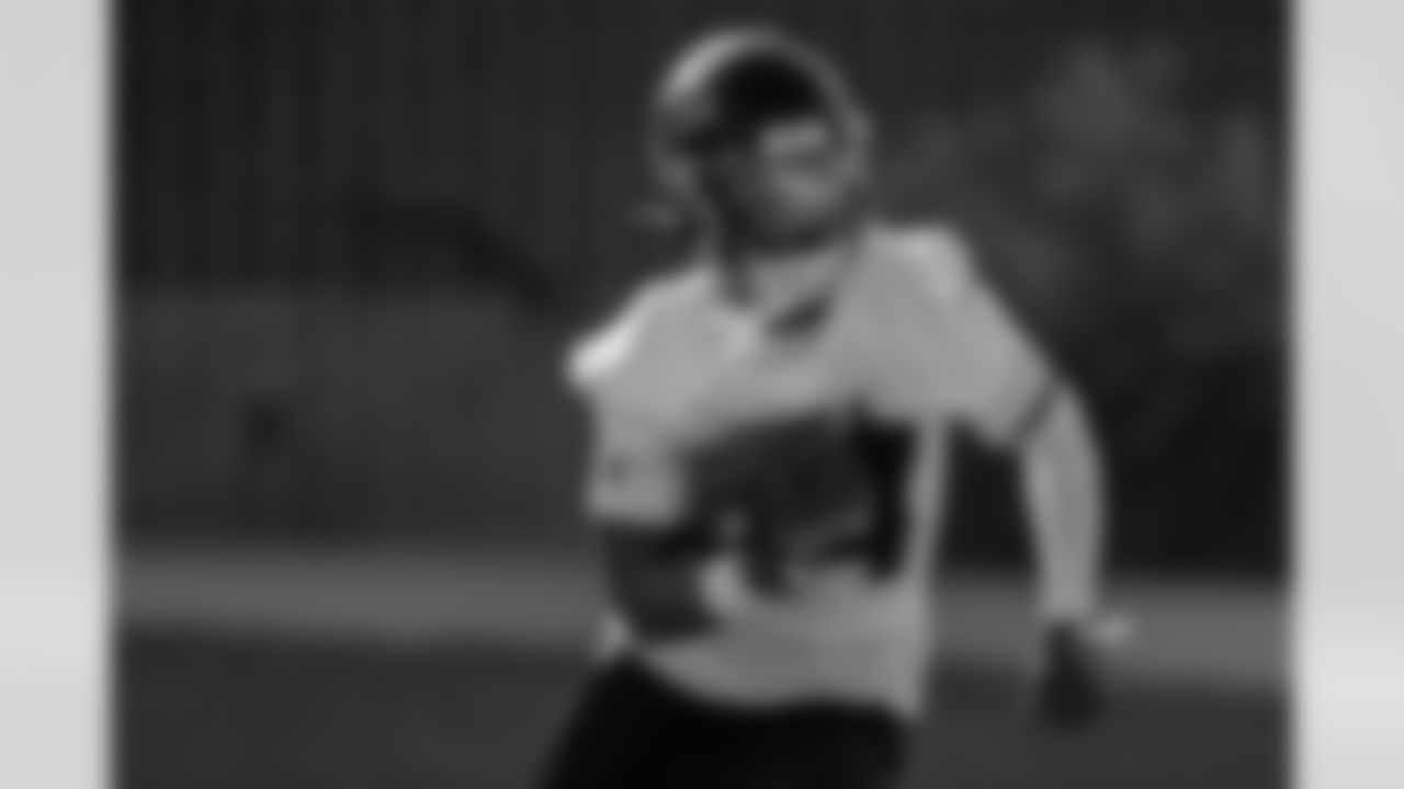 Atlanta Falcons wide receiver Jamal Agnew #14 during practice at Atlanta Falcons Training Facility in Flowery Branch, Georgia, on Wednesday, November 26, 2025. (Photo by Taylor McLaughlin/Atlanta Falcons)