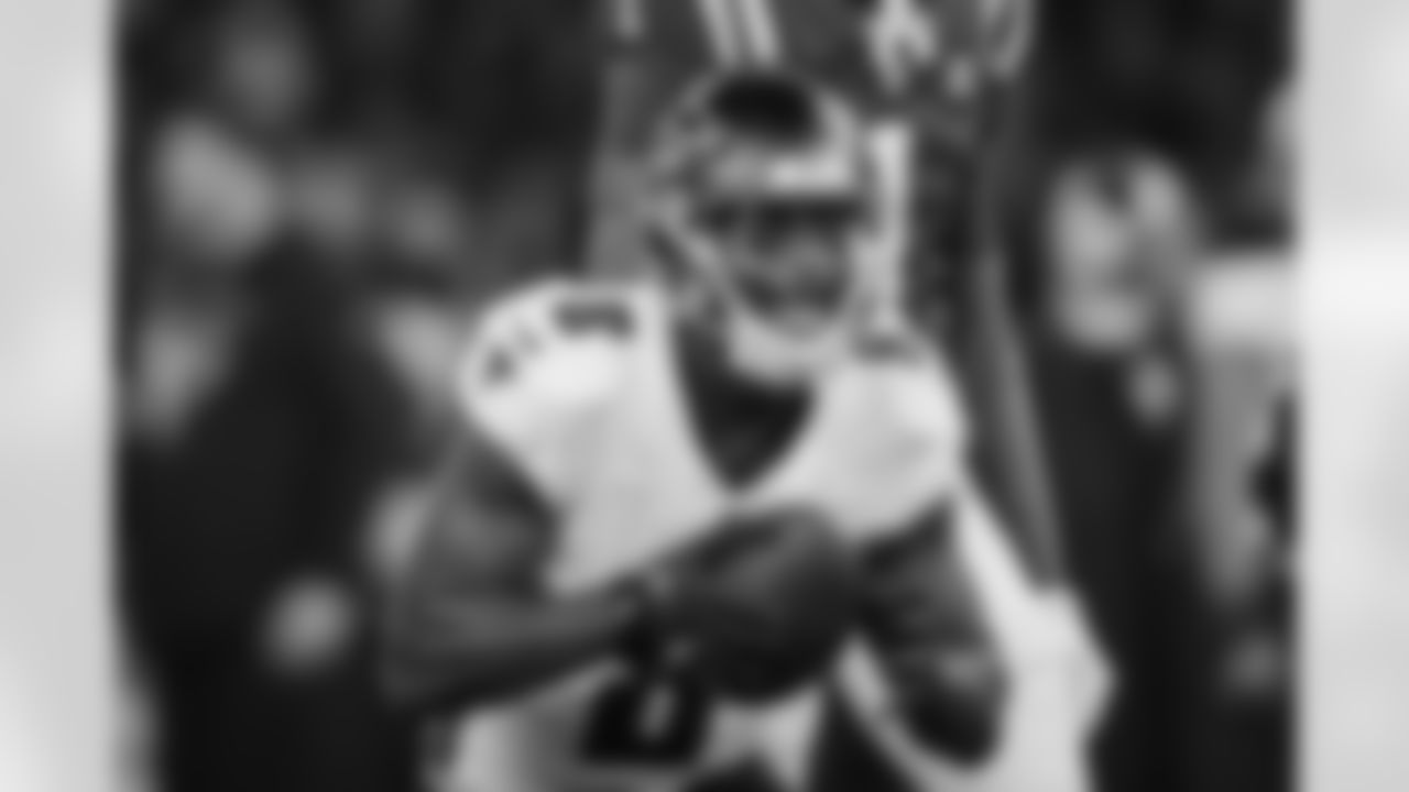 Atlanta Falcons tight end Kyle Pitts Sr. #8 during the Week 10 Game against the Indianapolis Colts at Olympic Stadium in Berlin, Germany on Sunday, November 9, 2025. (Photo by Brandon Magnus/Atlanta Falcons)