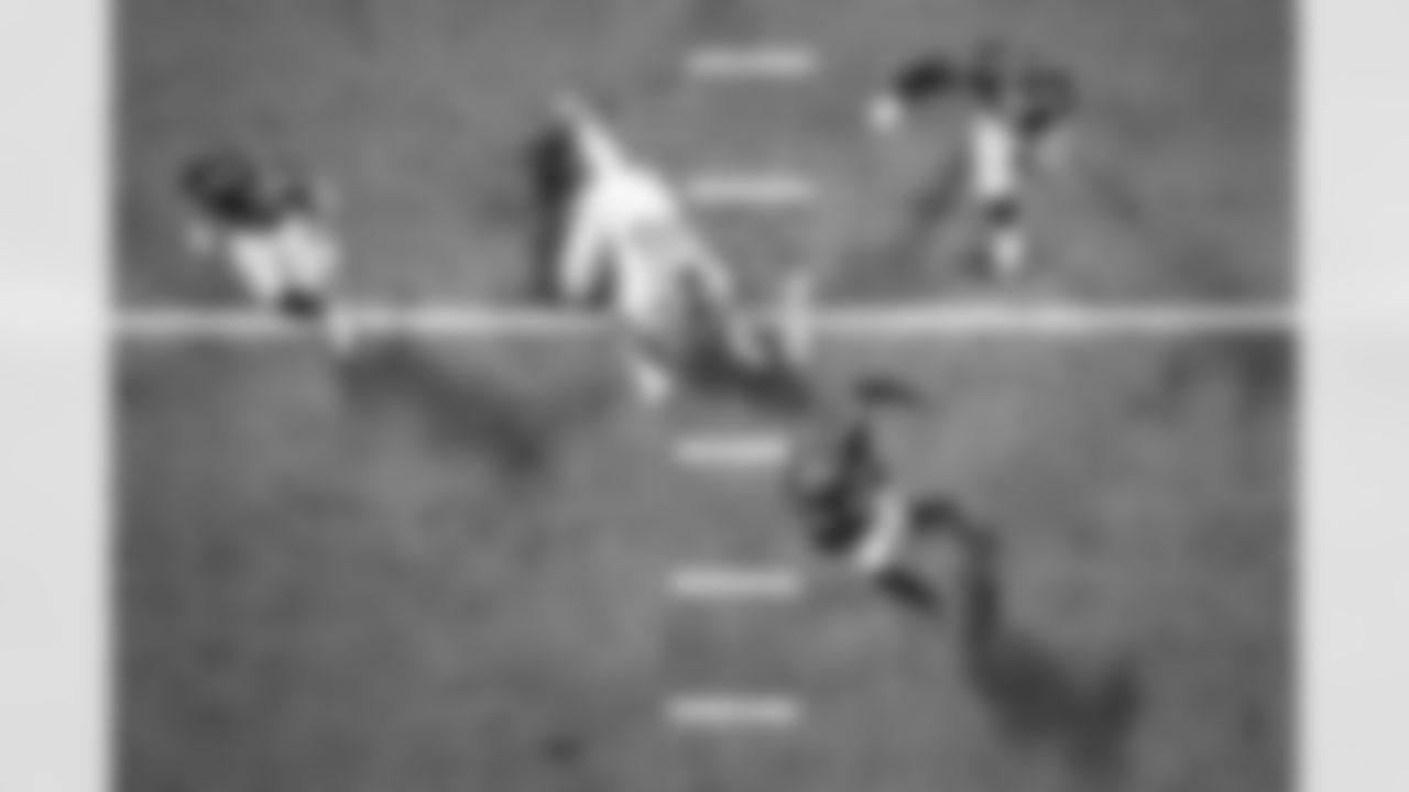 Atlanta Falcons safety Xavier Watts #31 returns an interception during the Week 17 Game against the Los Angeles Rams at Mercedes-Benz Stadium in Atlanta, Georgia on Monday, December 29, 2025. (Photo by Kevin Liles/Atlanta Falcons)