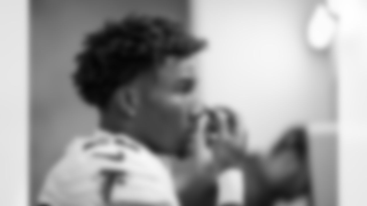 Atlanta Falcons cornerback Dee Alford #20 before the Week 12 Game against the New Orleans Saints at Caesars Superdome in New Orleans, Louisiana on Sunday, November 23, 2025. (Photo by Jay Bendlin/Atlanta Falcons)