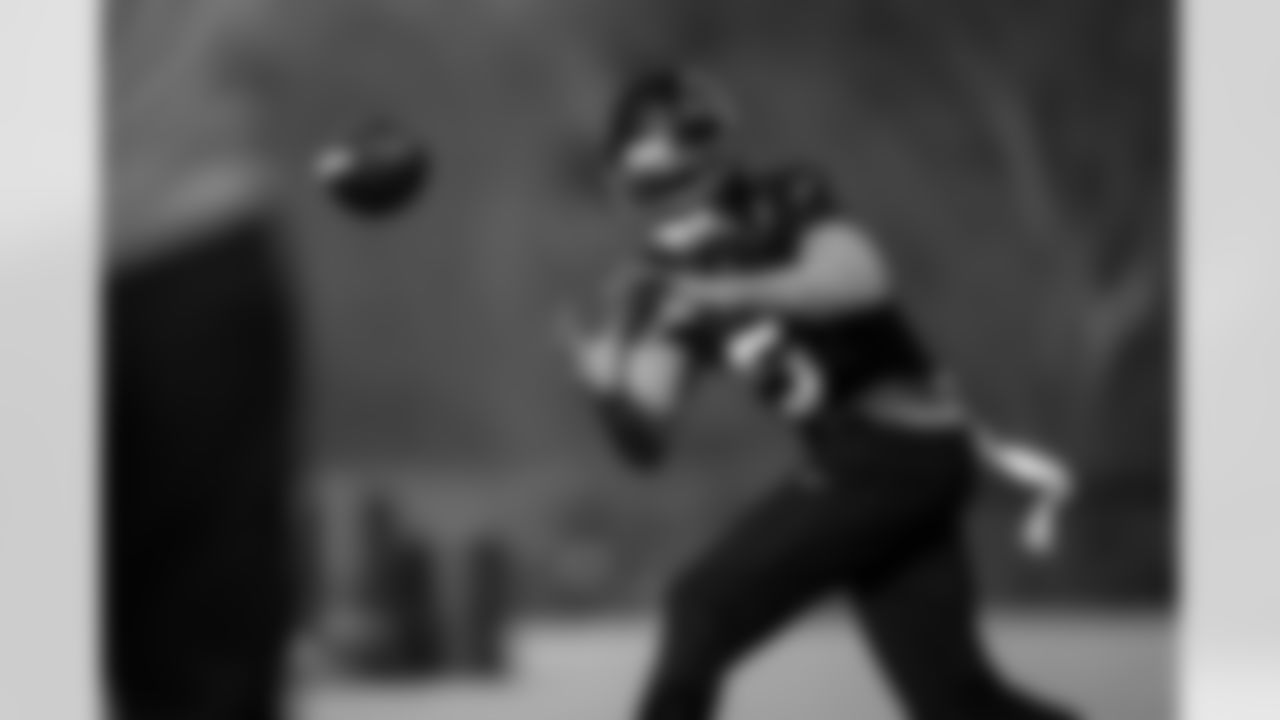 Atlanta Falcons wide receiver Drake London #5 during practice at Atlanta Falcons Training Facility in Flowery Branch, Georgia, on Wednesday, December 17, 2025. (Photo by Jay Bendlin/Atlanta Falcons)