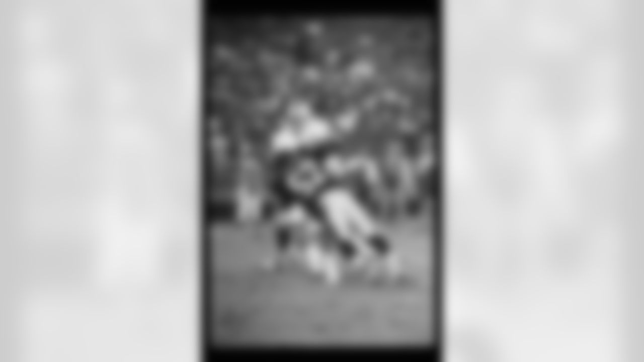 Atlanta Falcons linebacker Ken Tippins #52 during the game in Atlanta against the Tampa Bay Buccaneers in 1991.