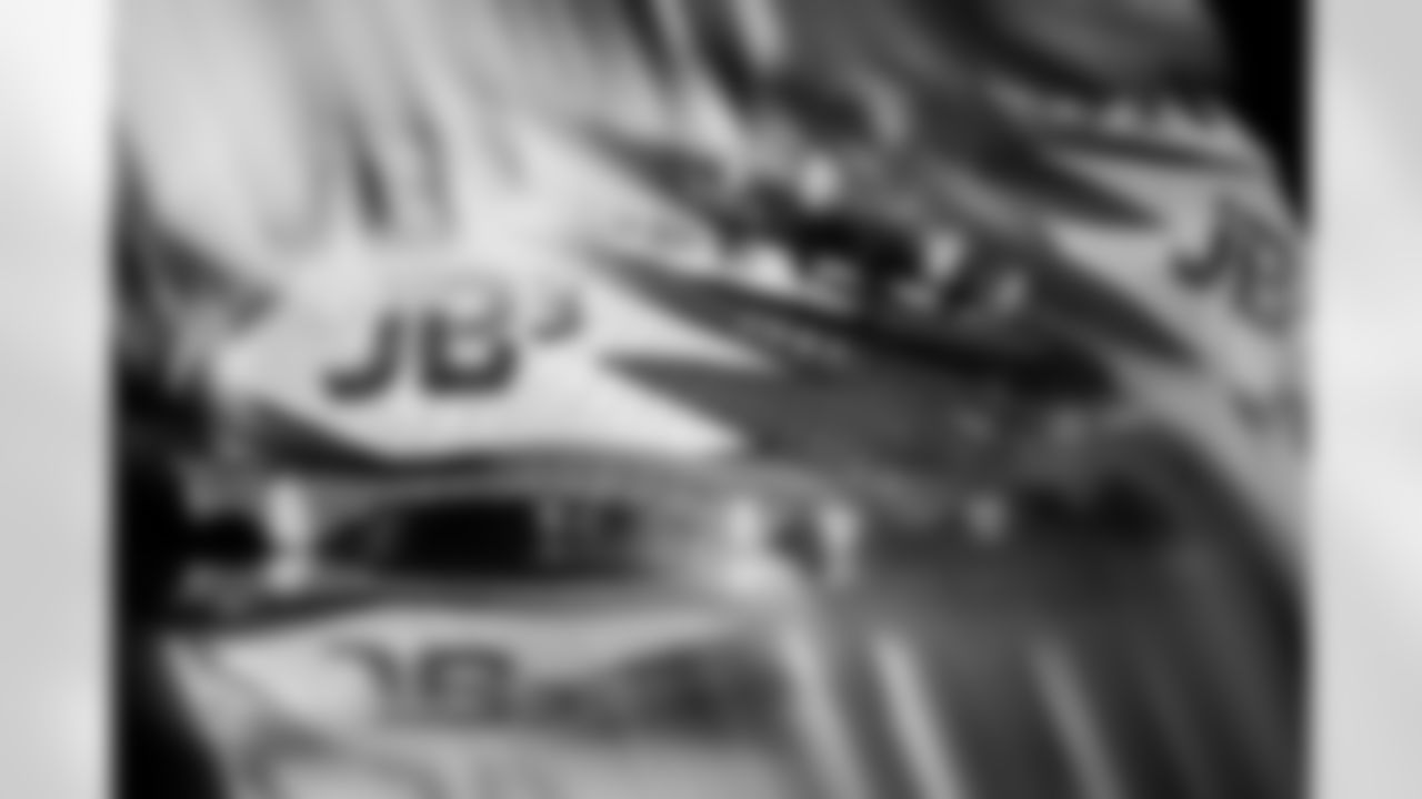 Photos of Atlanta Falcons safety Jessie Bates III #3's cleats for My Cause My Cleats at the Atlanta Falcons Training Facility in Flowery Branch, Ga. on Tuesday, November 18, 2025. (Photo by Taylor McLaughlin/Atlanta Falcons)