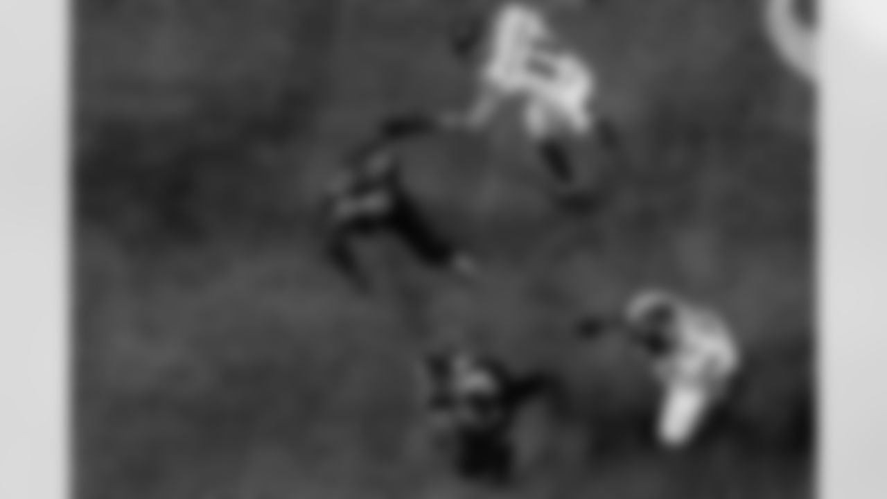 Atlanta Falcons edge rusher James Pearce Jr. #27 during the Week 14 Game against the Seattle Seahawks at Mercedes-Benz Stadium in Atlanta, Georgia on Sunday, December 7, 2025. (Photo by Jay Bendlin/Atlanta Falcons)