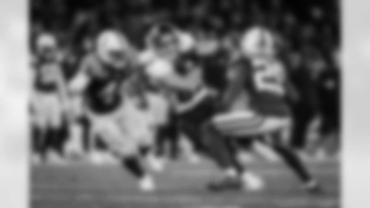 Atlanta Falcons tight end Charlie Woerner #89 during the Week 10 Game against the Indianapolis Colts at Olympic Stadium in Berlin, Germany on Sunday, November 9, 2025. (Photo by Jay Bendlin/Atlanta Falcons)